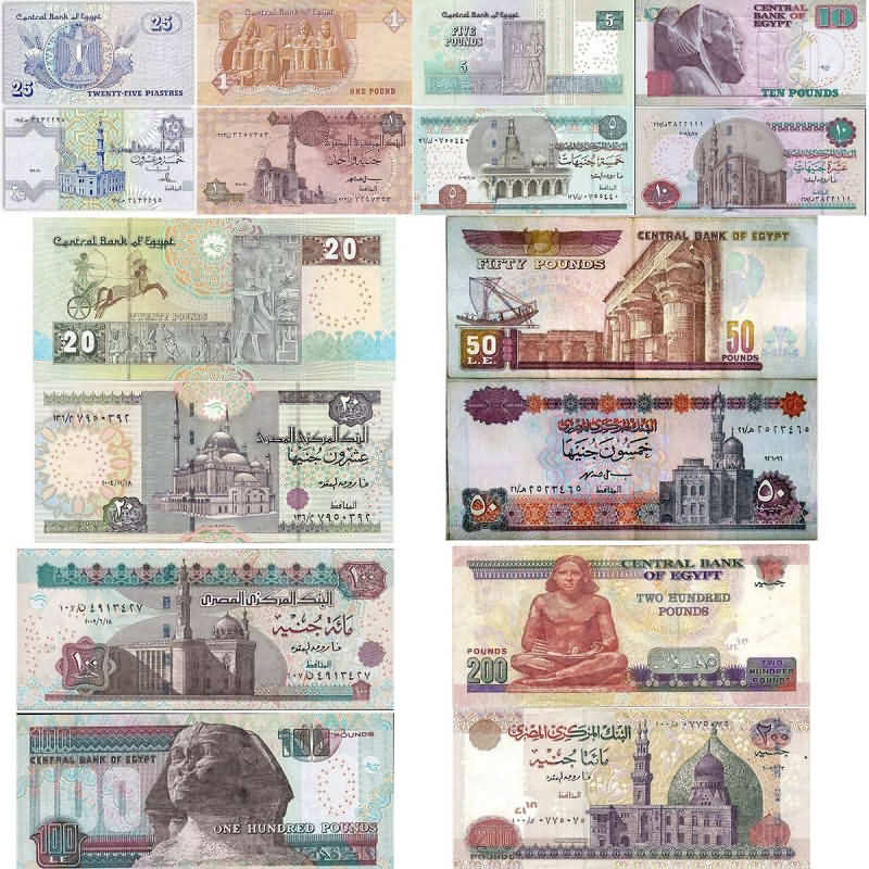 обмен валюты доллары на египетские фунты