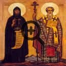 Икона Святые Кирилл и Мефодий-Кирилл и Мефодий