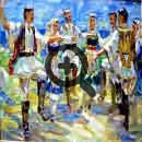 Картина «Греки танцуют сиртаки» – Танец сиртаки