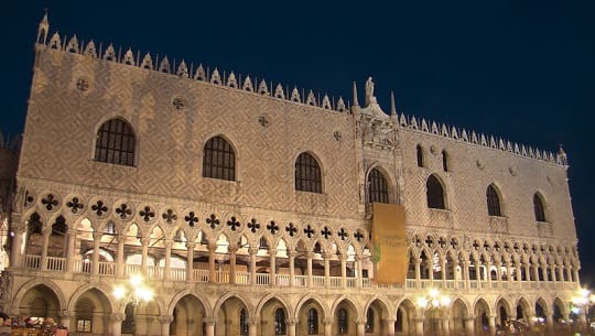 Дворец дожей (Палаццо дукале) в Венеции